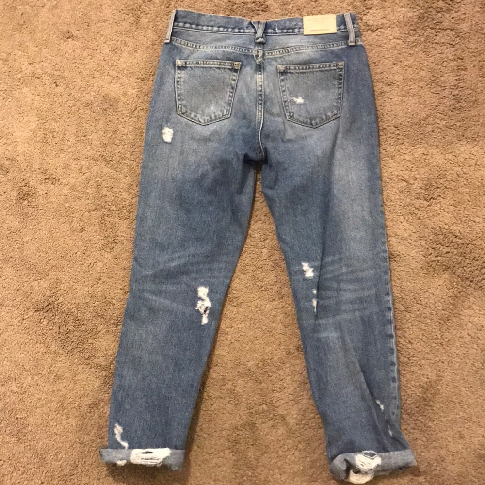 Zara Basic Boyfriend Crop Denim - image 4